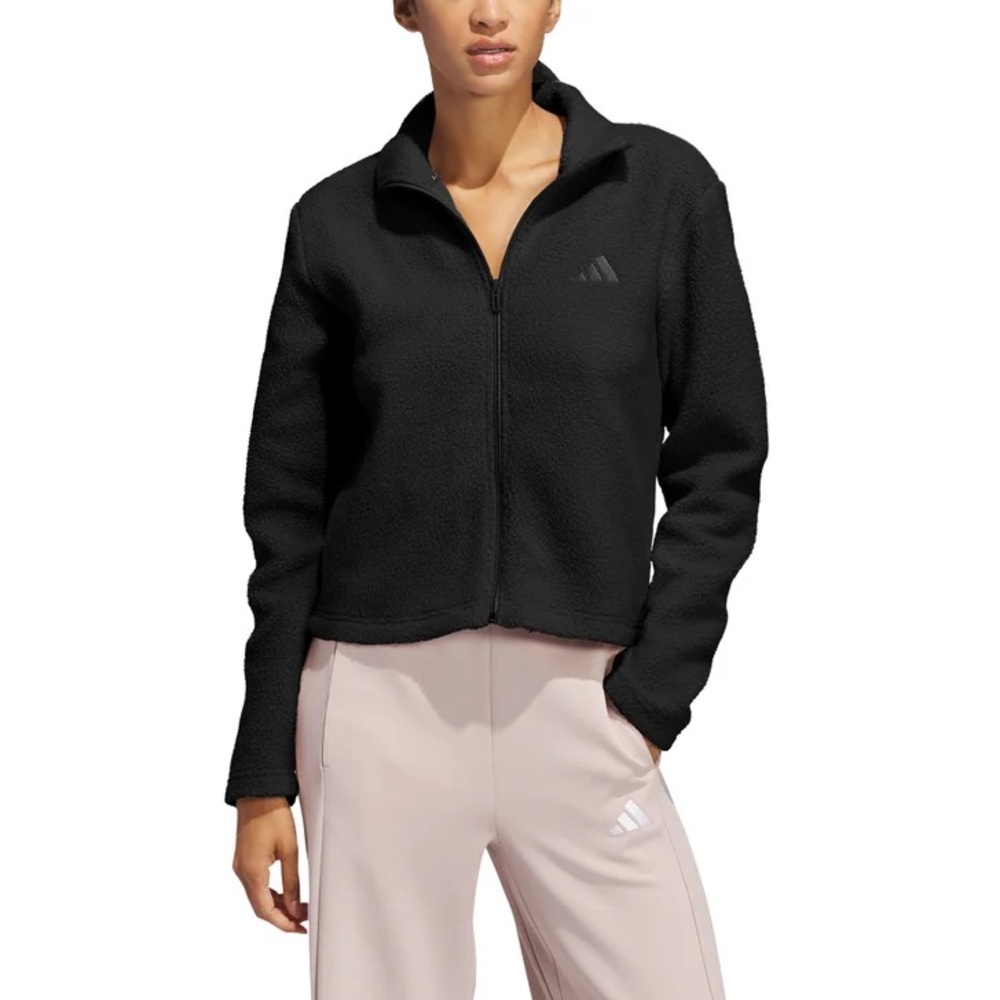 Adidas Women's Black Teddy Jacket